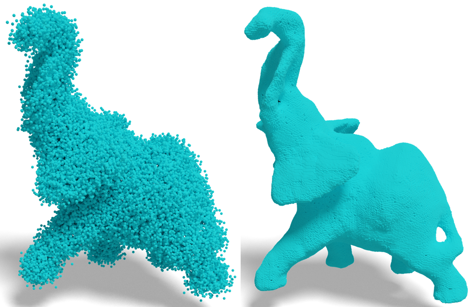 Joint Point Cloud Upsampling and Cleaning with Octree-based CNNs